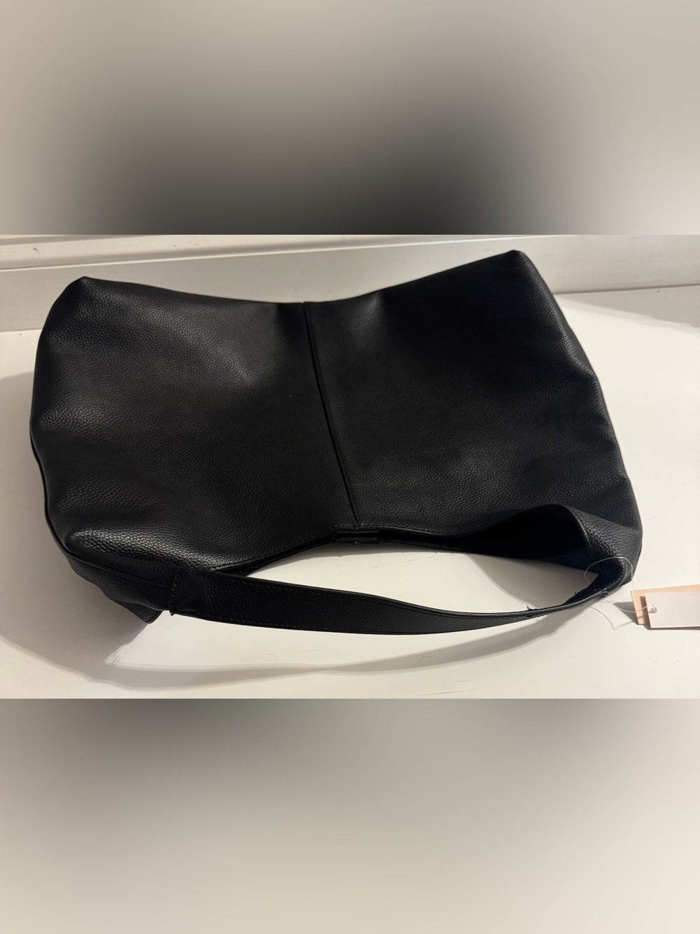 AQUA Slouchy Leather Hobo Tote NEW - Picture 10 of 16